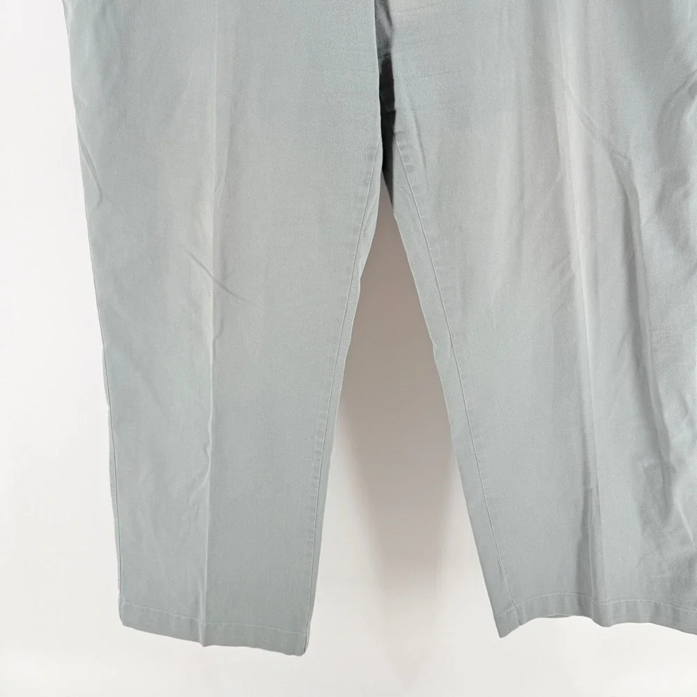 Duck‎ Head Mens Chino Pants Gray Flat Front Cotton Twill Trousers 40x26